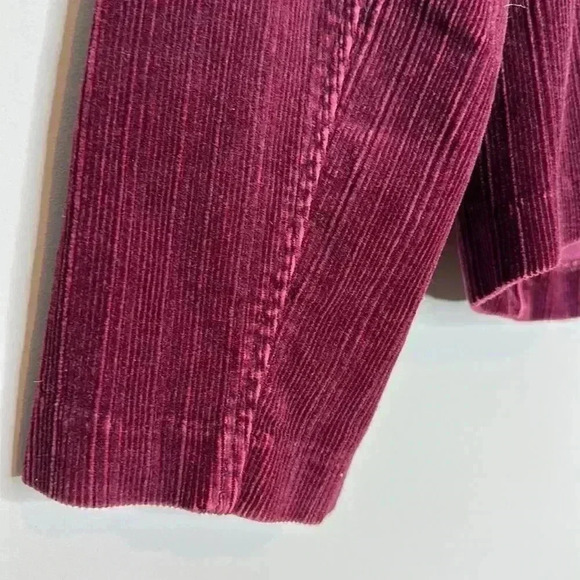Sonoma Three Button Corduroy Burgundy Blazer - Picture 12 of 13